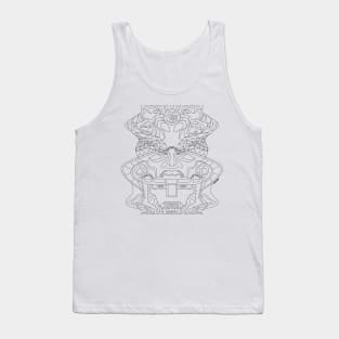 olmeca gemini head ecopop Tank Top